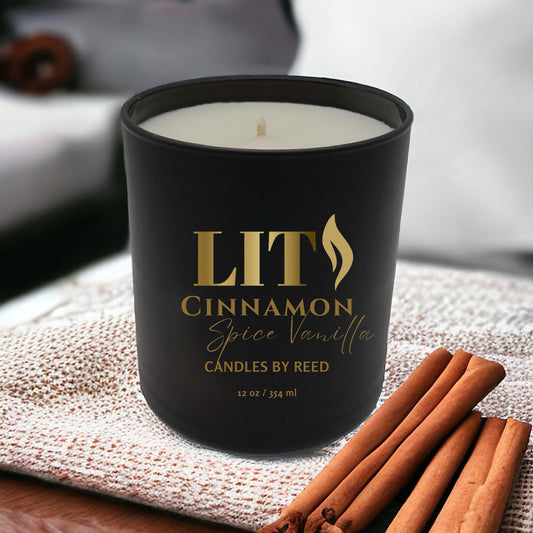 LIT "Cinnamon Spice Vanilla" scented Candles by Reed