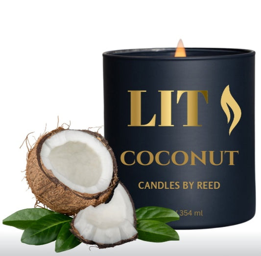 LIT "Coconut" scented Candles by Reed