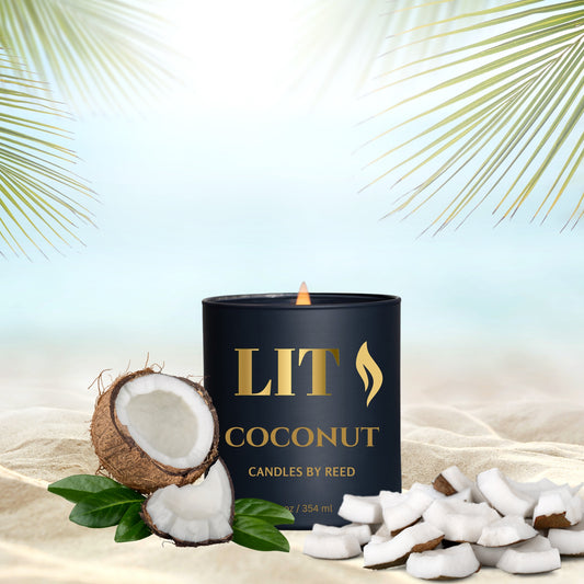 LIT "Coconut" scented Candles by Reed